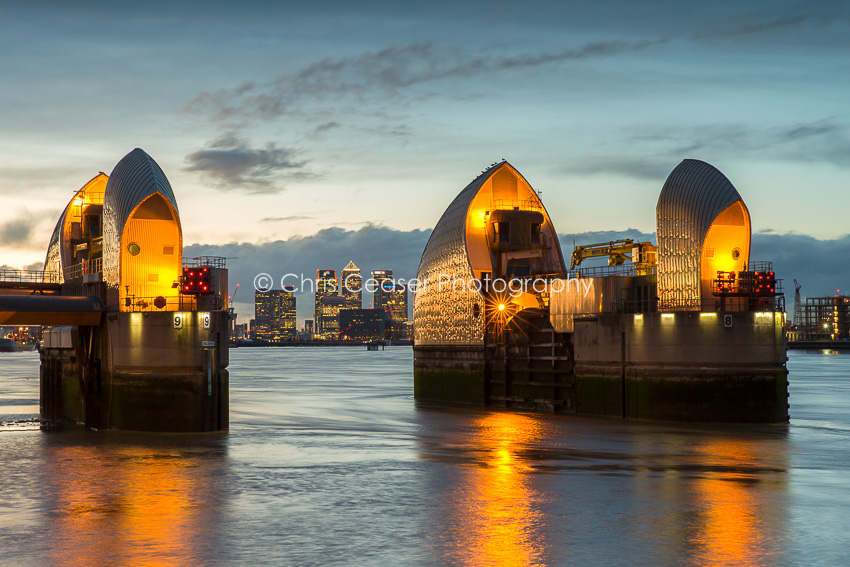 Golden Arcs, Thames Barrier