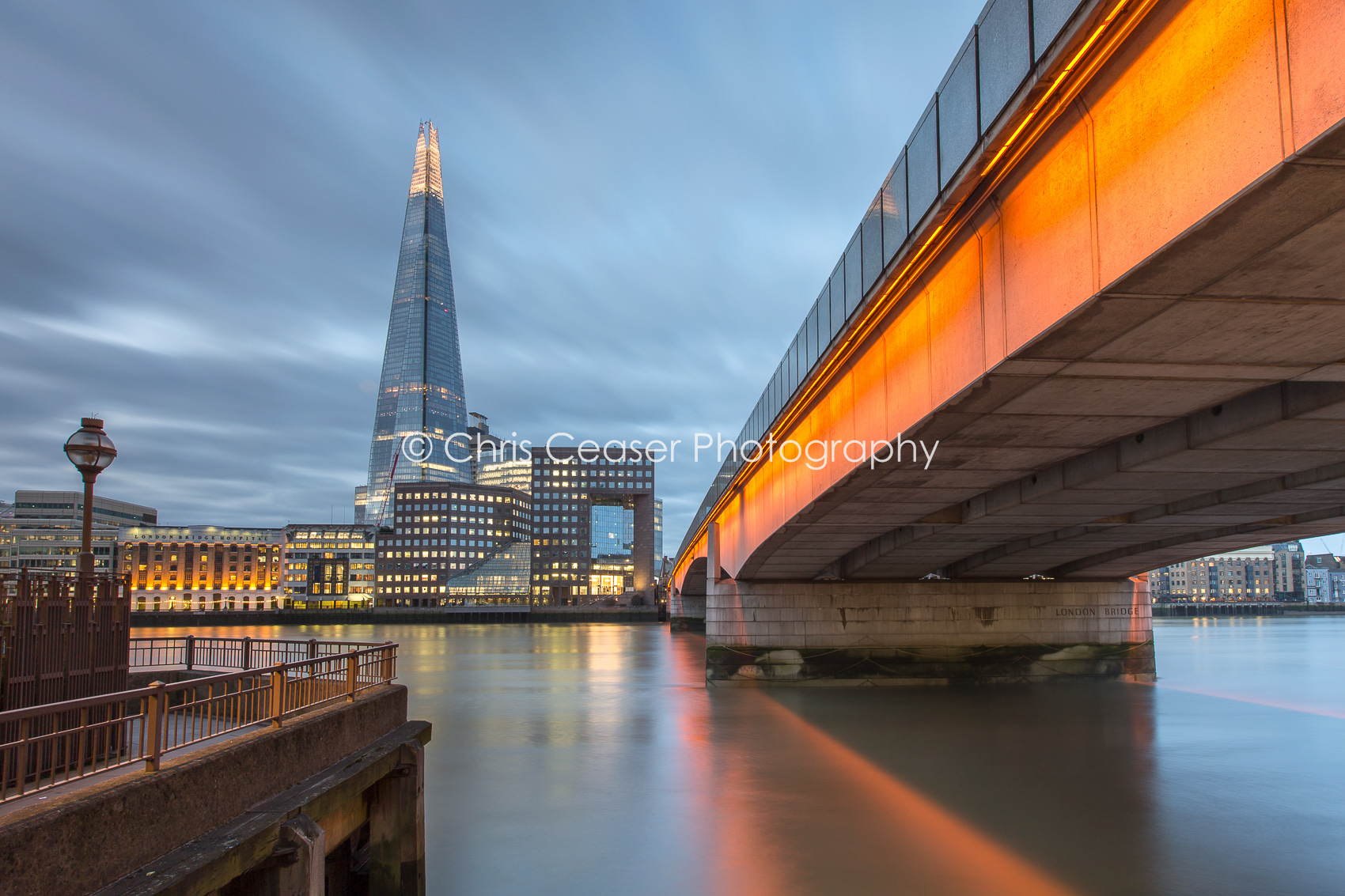 Twilight colours, River Thames
