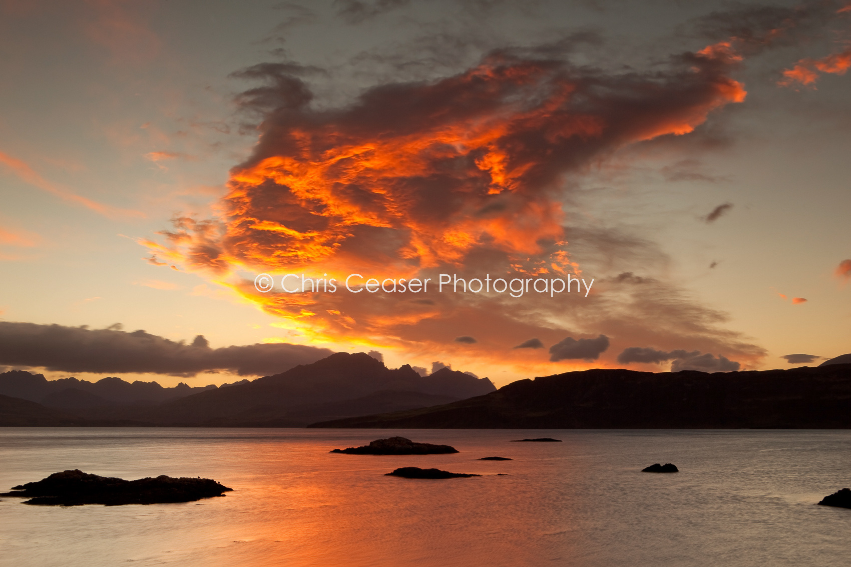 Fireclouds over the Cuillin
