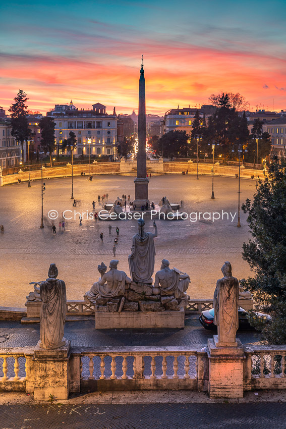Piazza Del Popolo, Sunset