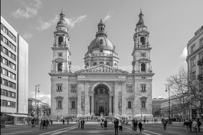 St. Steven's Cathedral monochrome, Budapest